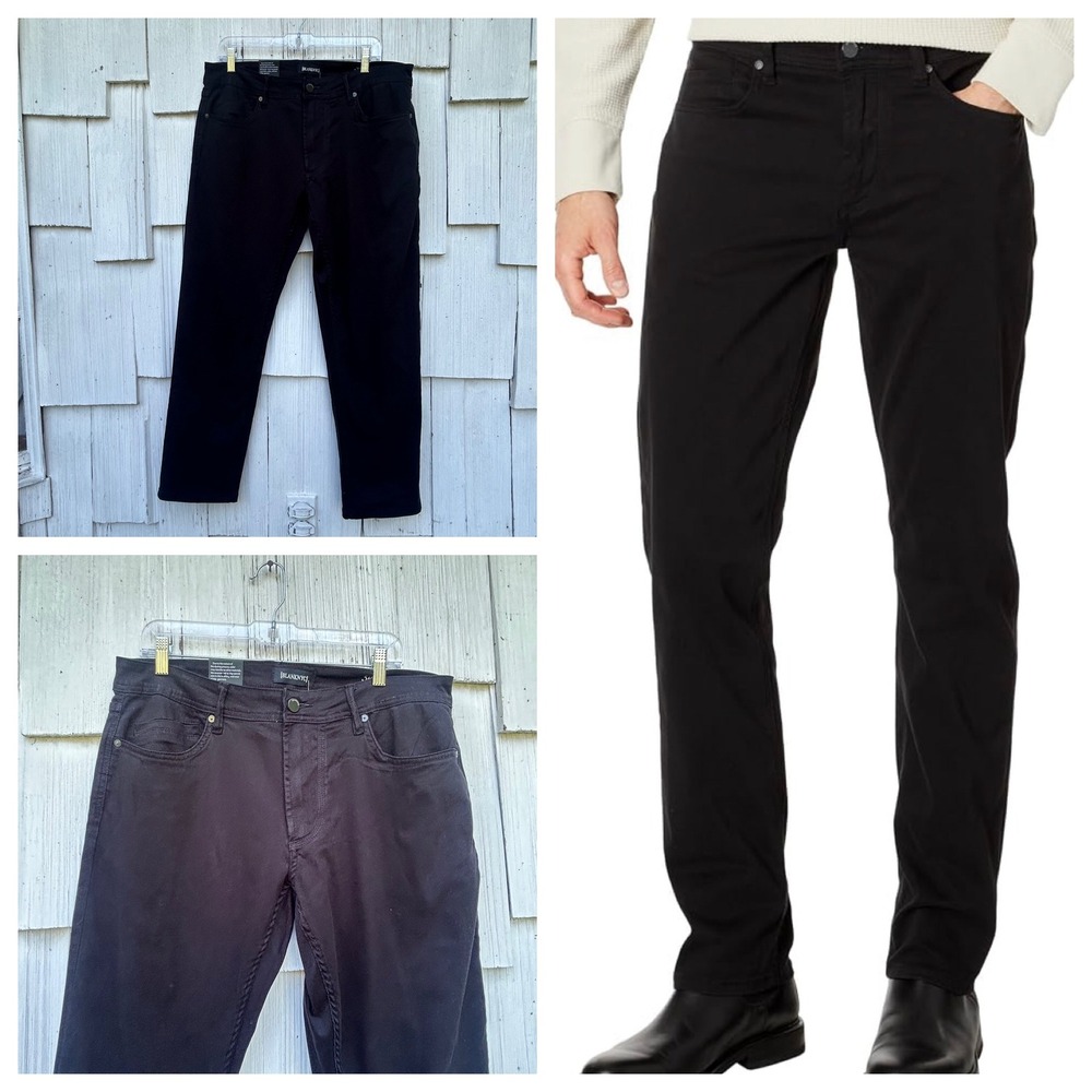 BLANKNYC Wooster Slim Fit 5 Pocket Twill Pants Black Mens 34x30 Soak It In NEW